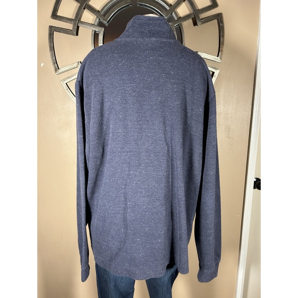 QuikSilver Waterman Collection 1/4 Zip Knit Pullover Men's‎ Size XXL Blue - Picture 2 of 12